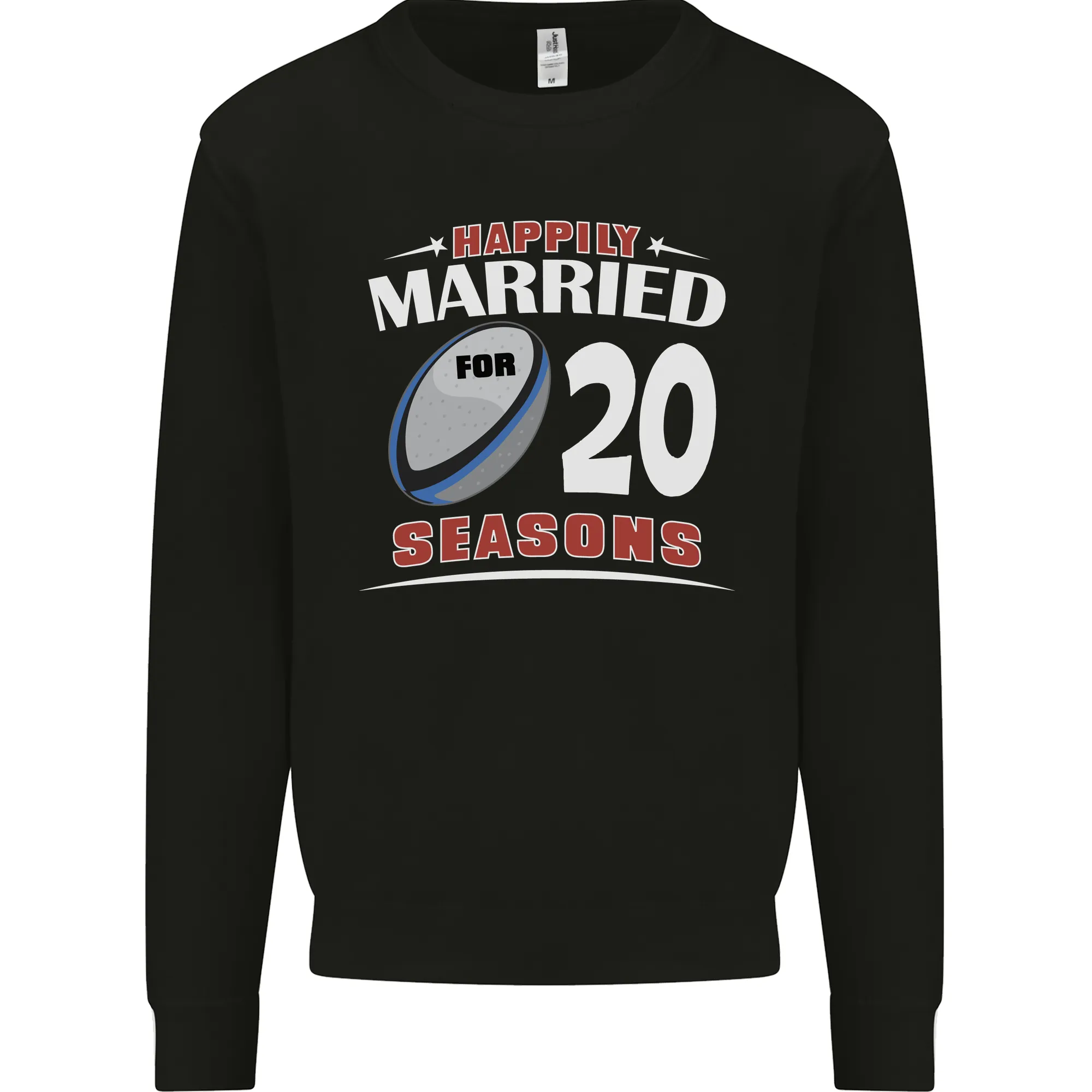 20 Year Wedding Anniversary 20th Rugby Mens Sweatshirt Jumper