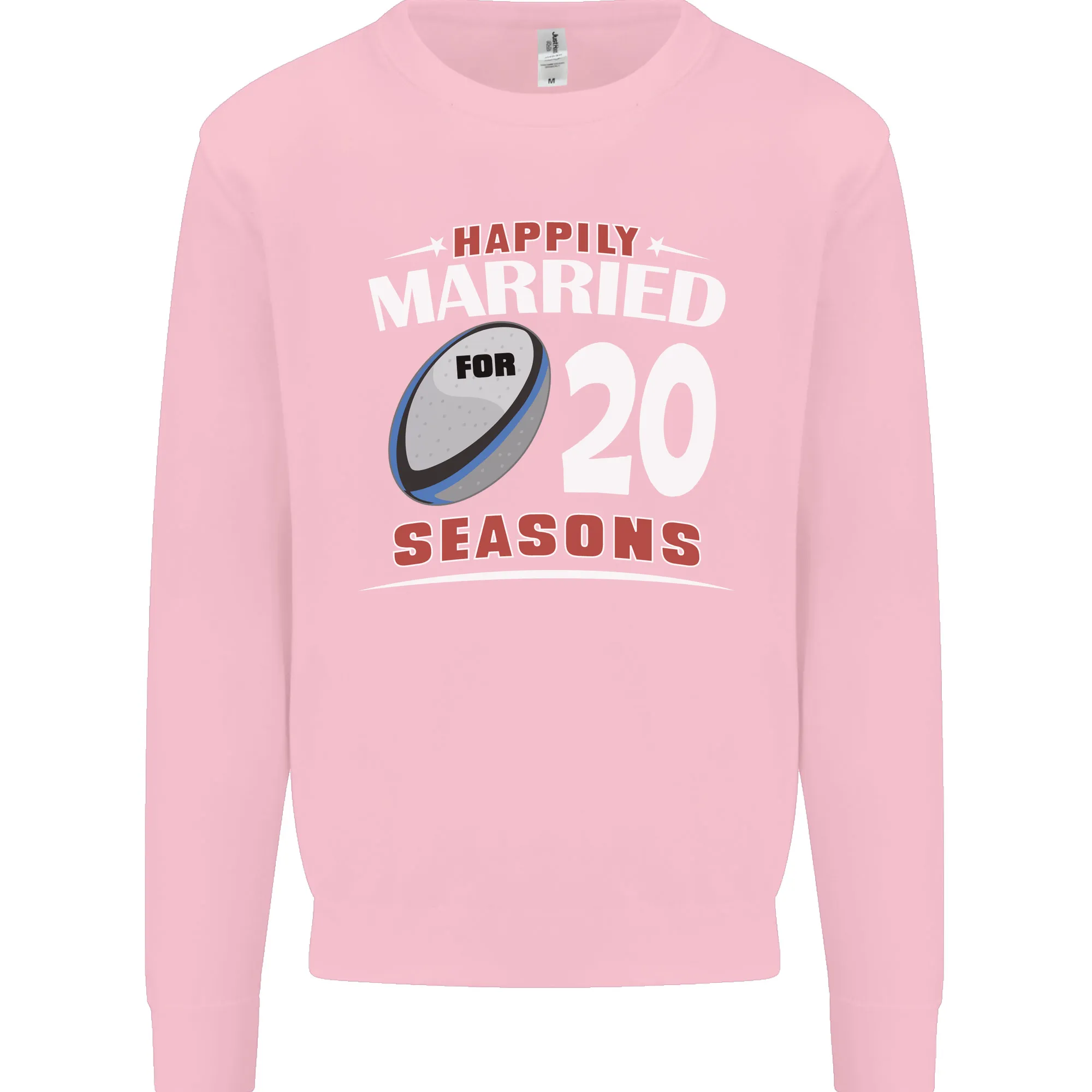 20 Year Wedding Anniversary 20th Rugby Mens Sweatshirt Jumper