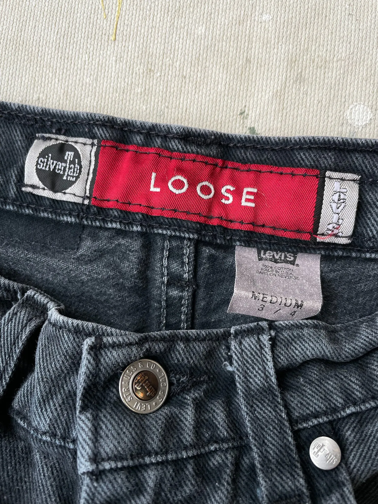 90's Silvertab Loose Jeans—[140]