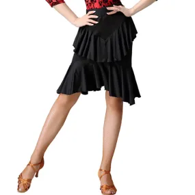 A-Line Latin Skirt with Ruffles