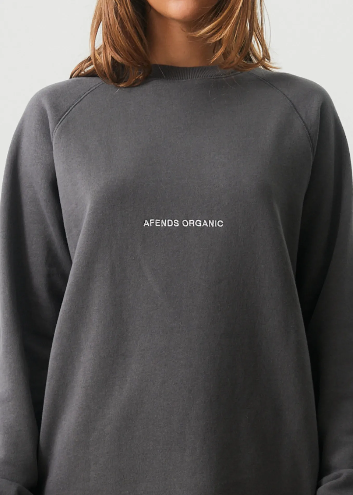 AFENDS Unisex Return - Unisex Crew Neck Jumper - Steel