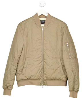 All Saints Beige Drake Bomber Jacket UK M