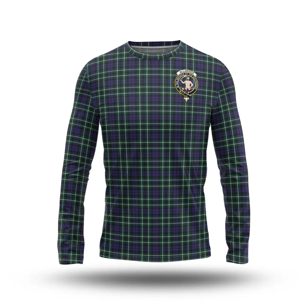 Allardice Tartan Long Sleeve T-Shirt with Family Crest