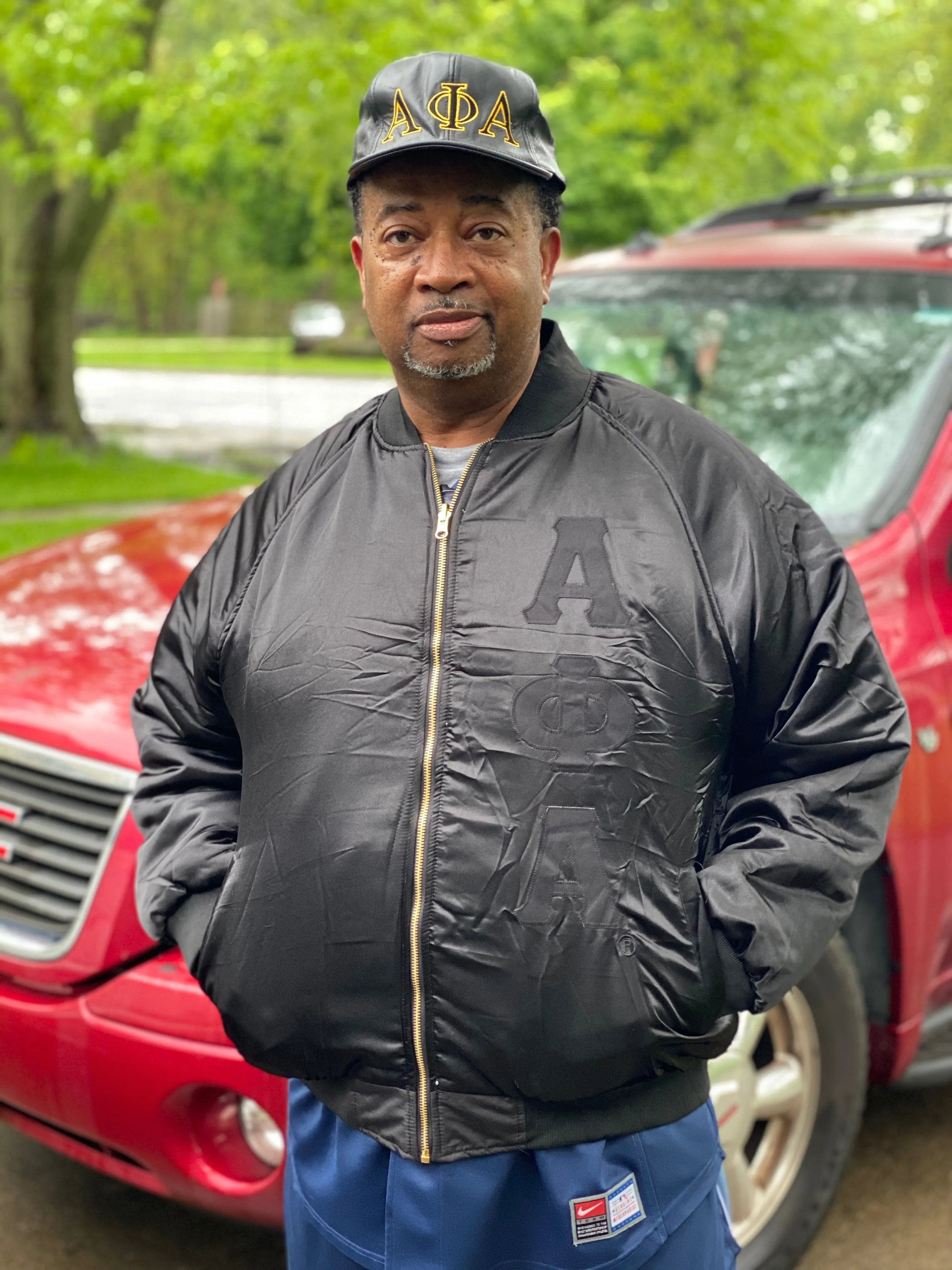 Alpha Phi Alpha Reversible Bomber Jacket