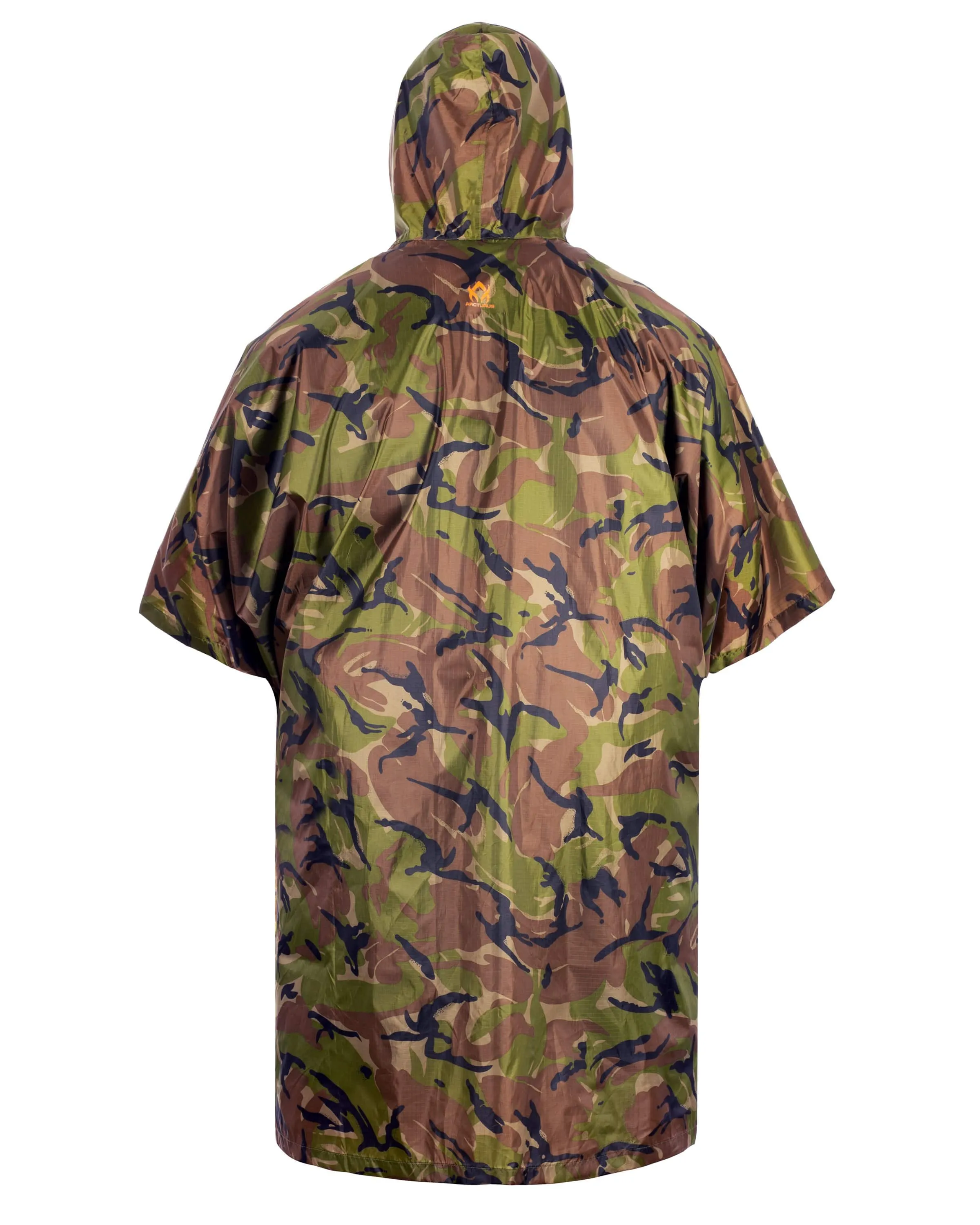 Arcturus Lightweight Waterproof Rain Poncho - Camo