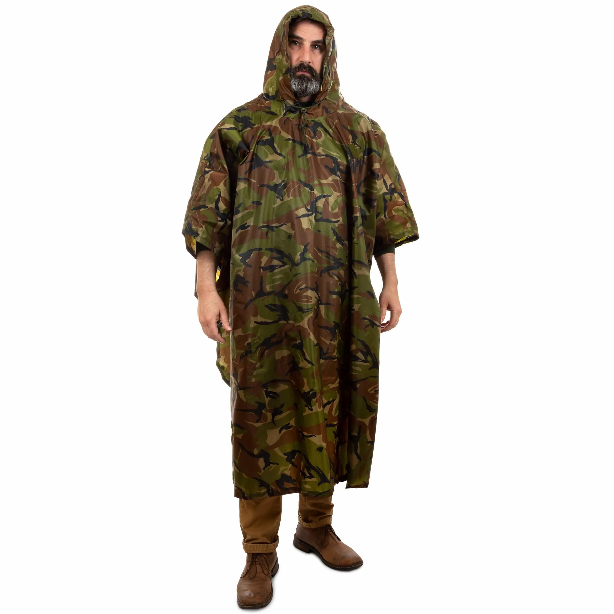 Arcturus Lightweight Waterproof Rain Poncho - Camo