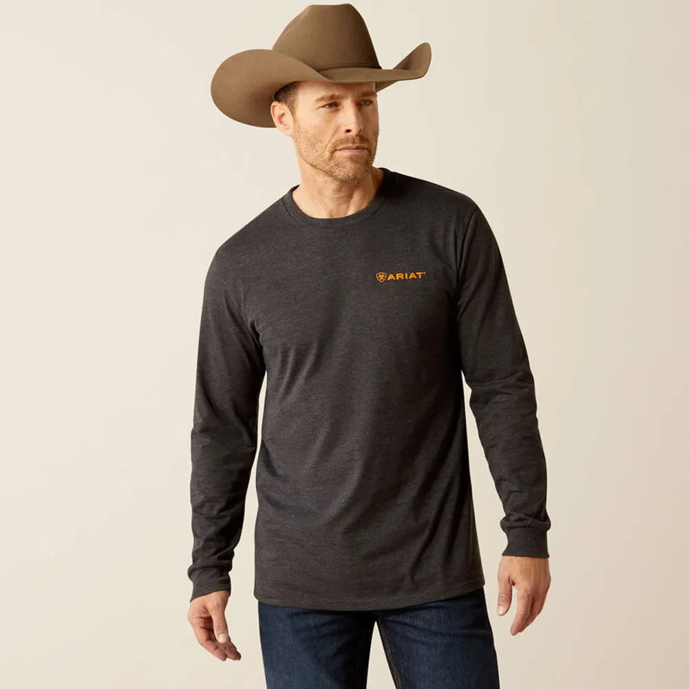 Ariat Wetlands Nature LS in Charcoal Heather by Ariat