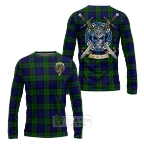 Bannatyne Tartan Long Sleeve T-Shirt with Family Crest Celtic Skull Style