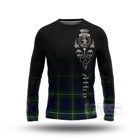 Bannerman Tartan Long Sleeve T-Shirt Featuring Alba Gu Brath Family Crest Celtic Inspired