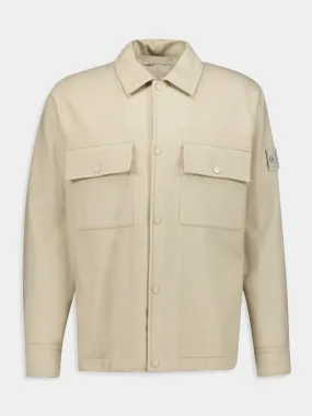 Beige Ghost Piece Overshirt