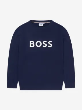 BOSS Boys Embossed Logo Sweatshirt