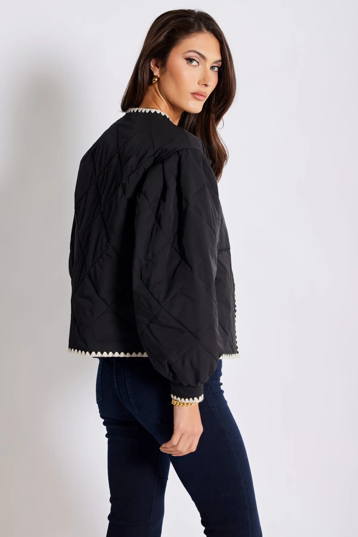 Brooklyn Whipstitch Quilted Jacket