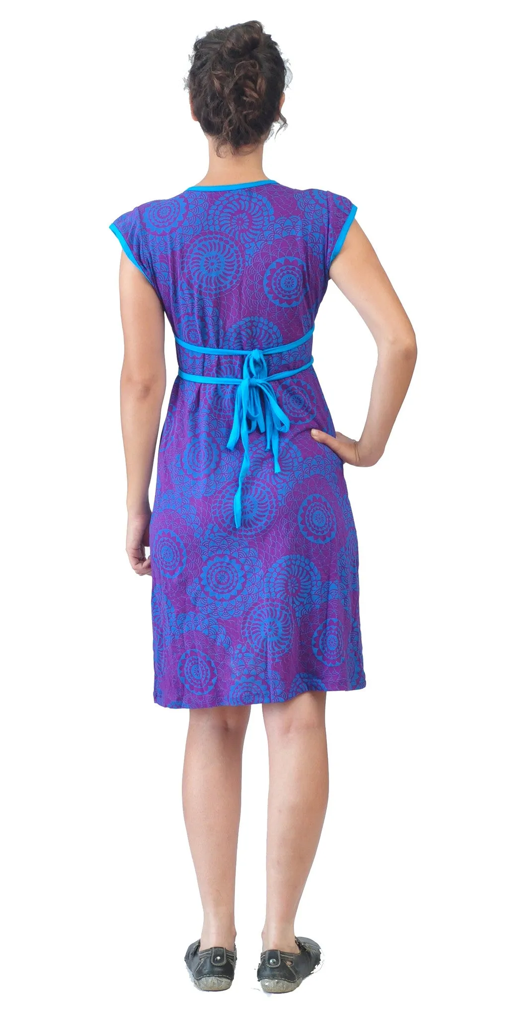 cap-sleeve-dress-with-back-tie-desig