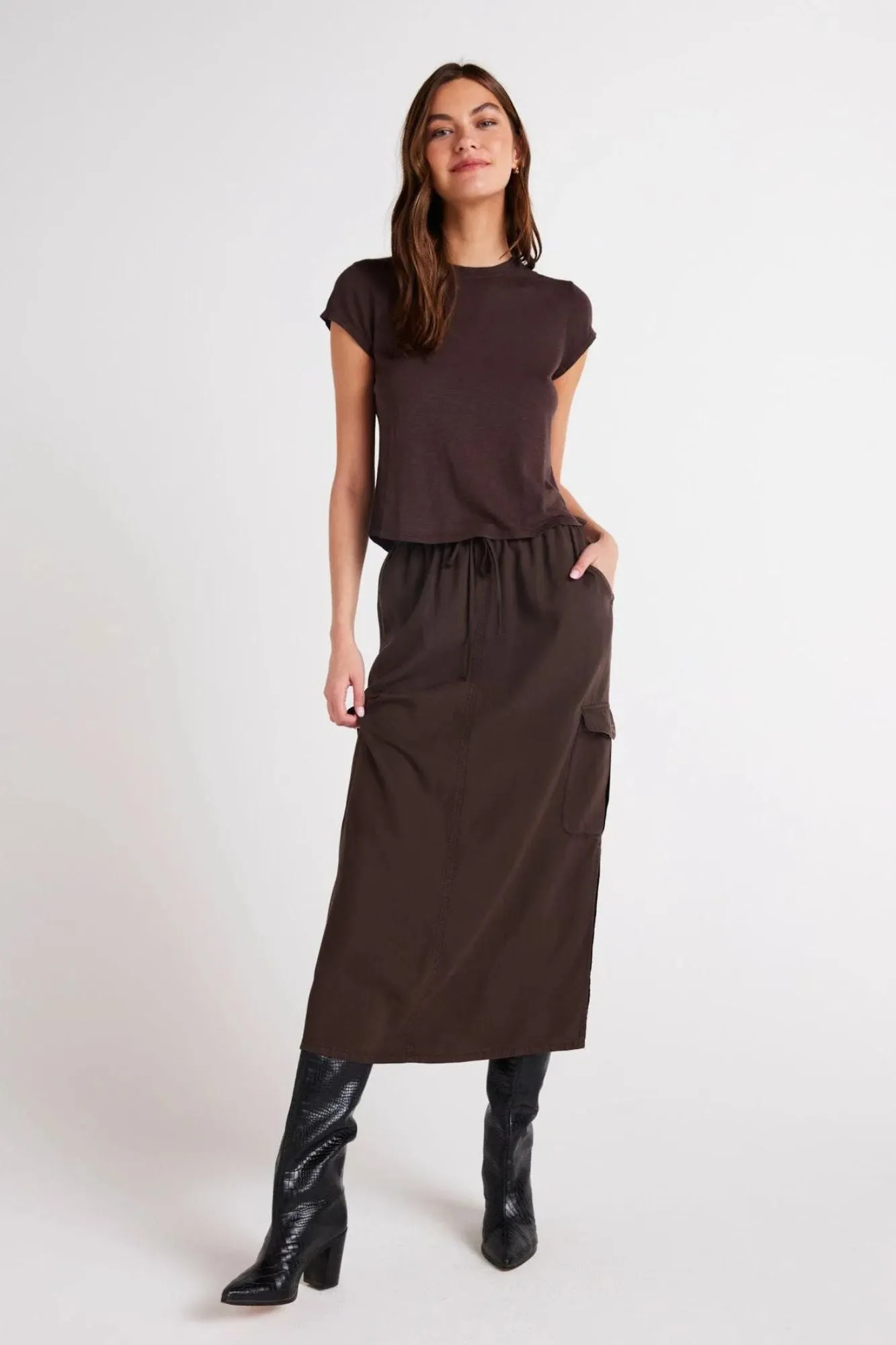 Cargo Midi Skirt