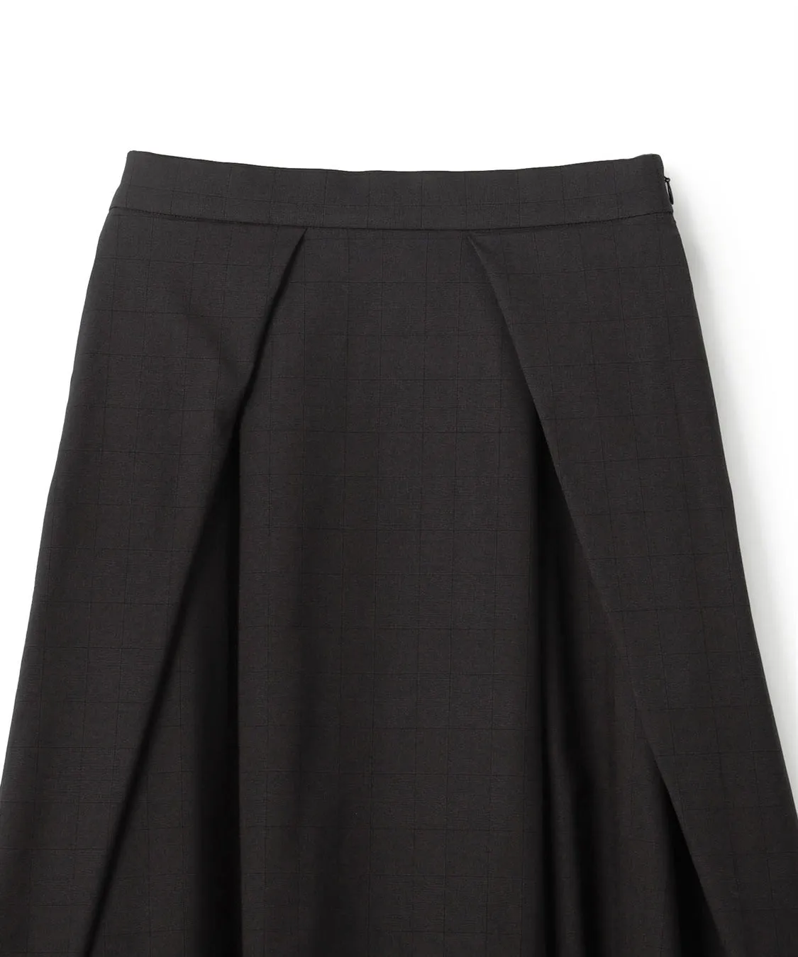 Check 2 Way Folded Waist Skirt