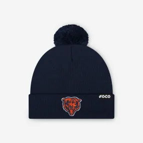 Chicago Bears Basic Primary Logo Pom Beanie