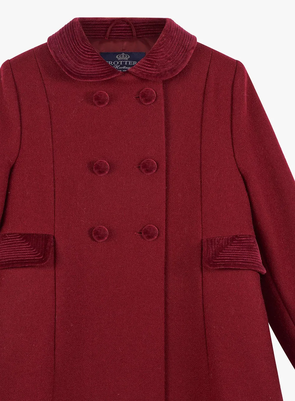 Classic Coat in Burgundy