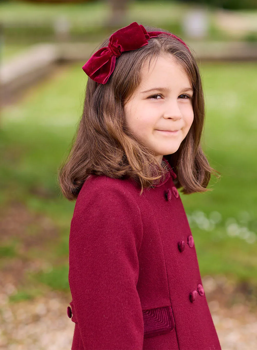 Classic Coat in Burgundy