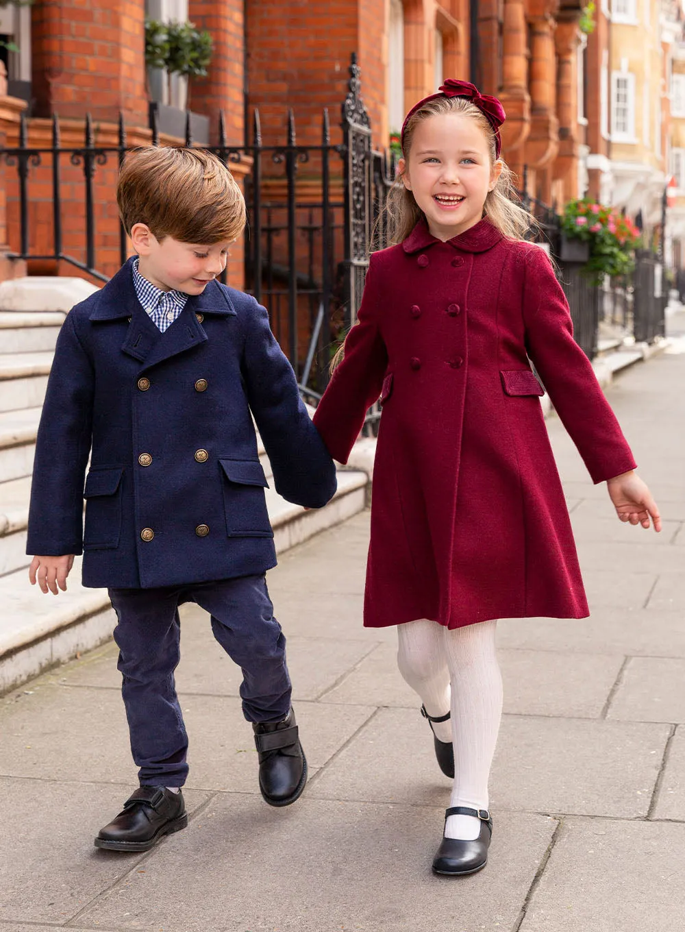 Classic Coat in Burgundy