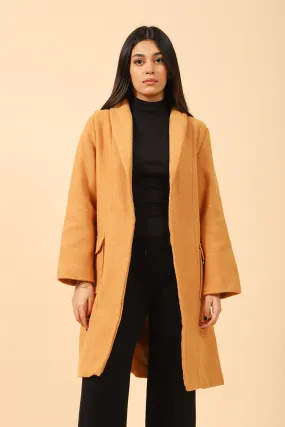 COAT WITH FRONT PANELS