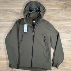 C.P. Company Shell-R Goggle Jacket in Ivy Green