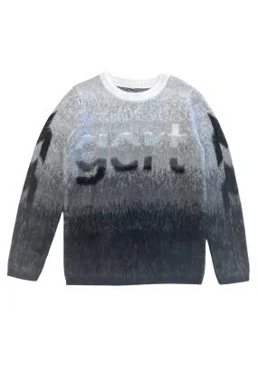 Crew Neck Ombre Sweater