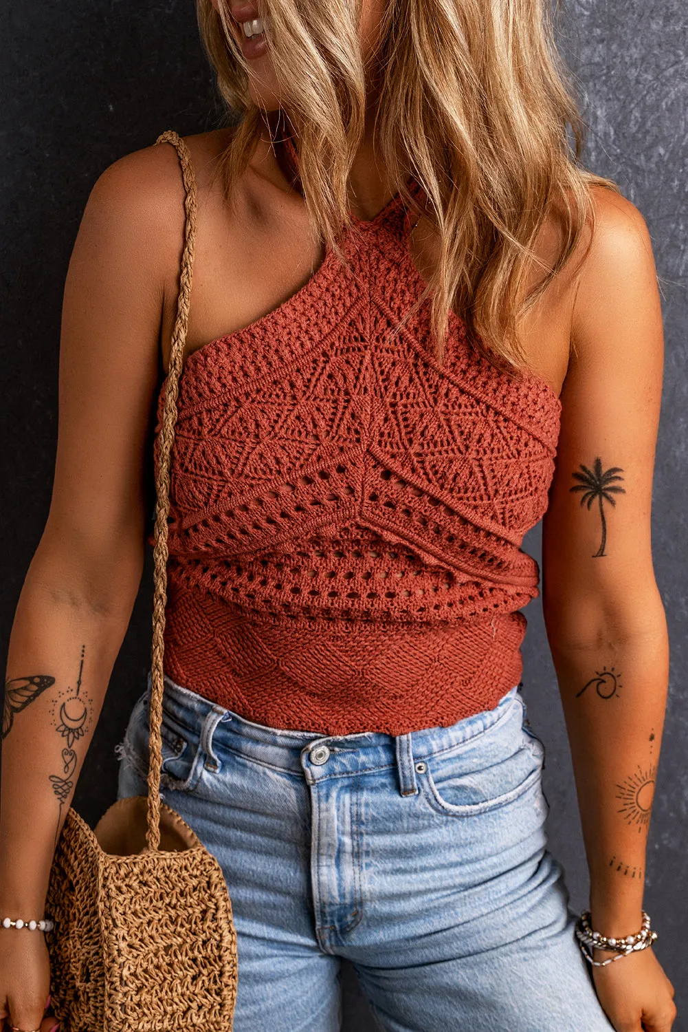 Crochet Halterneck Tank Top