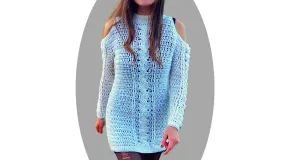 Crochet Sweater Dress Pattern - Levitate