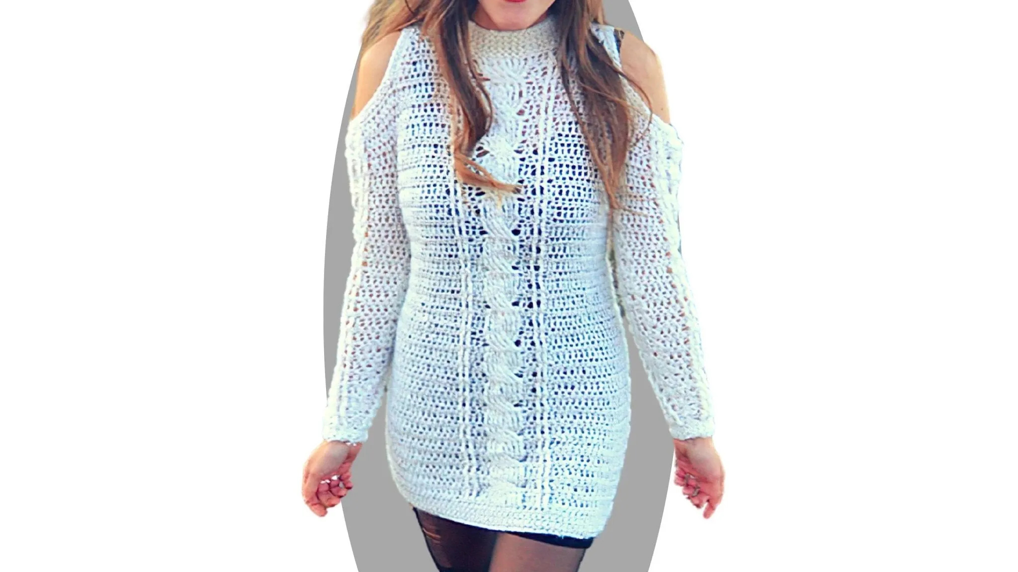 Crochet Sweater Dress Pattern - Levitate