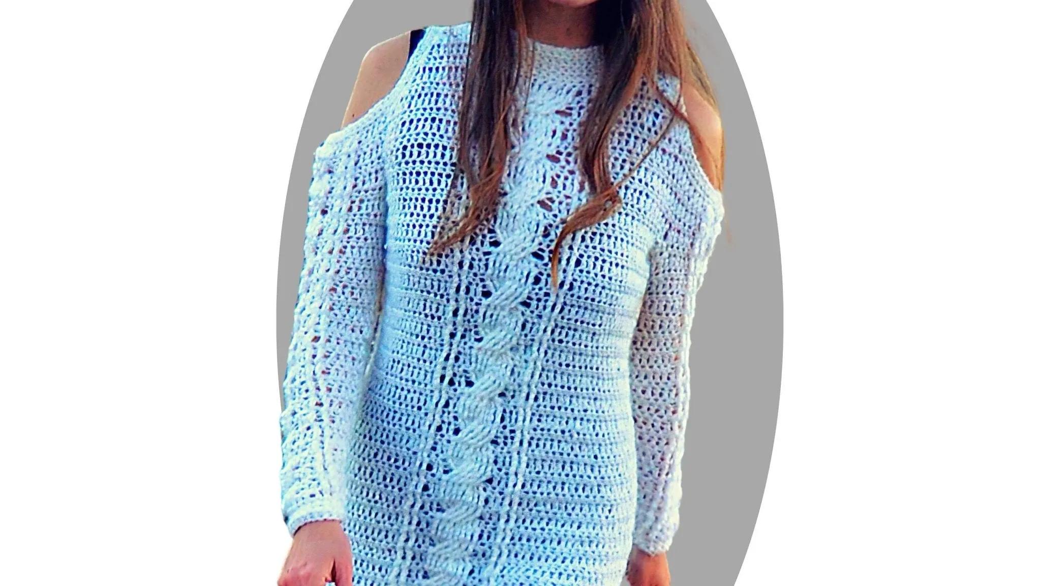 Crochet Sweater Dress Pattern - Levitate