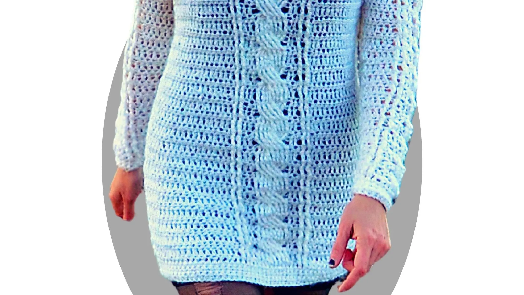 Crochet Sweater Dress Pattern - Levitate