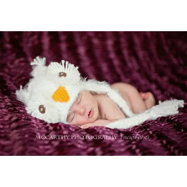 Daisy Baby Kasper Hat in White, Pink, and Navy