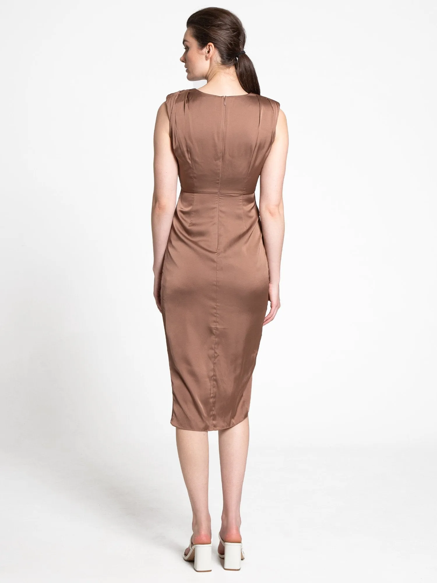 Do Be Satin Wrap Sheath Dress - Brands We Love