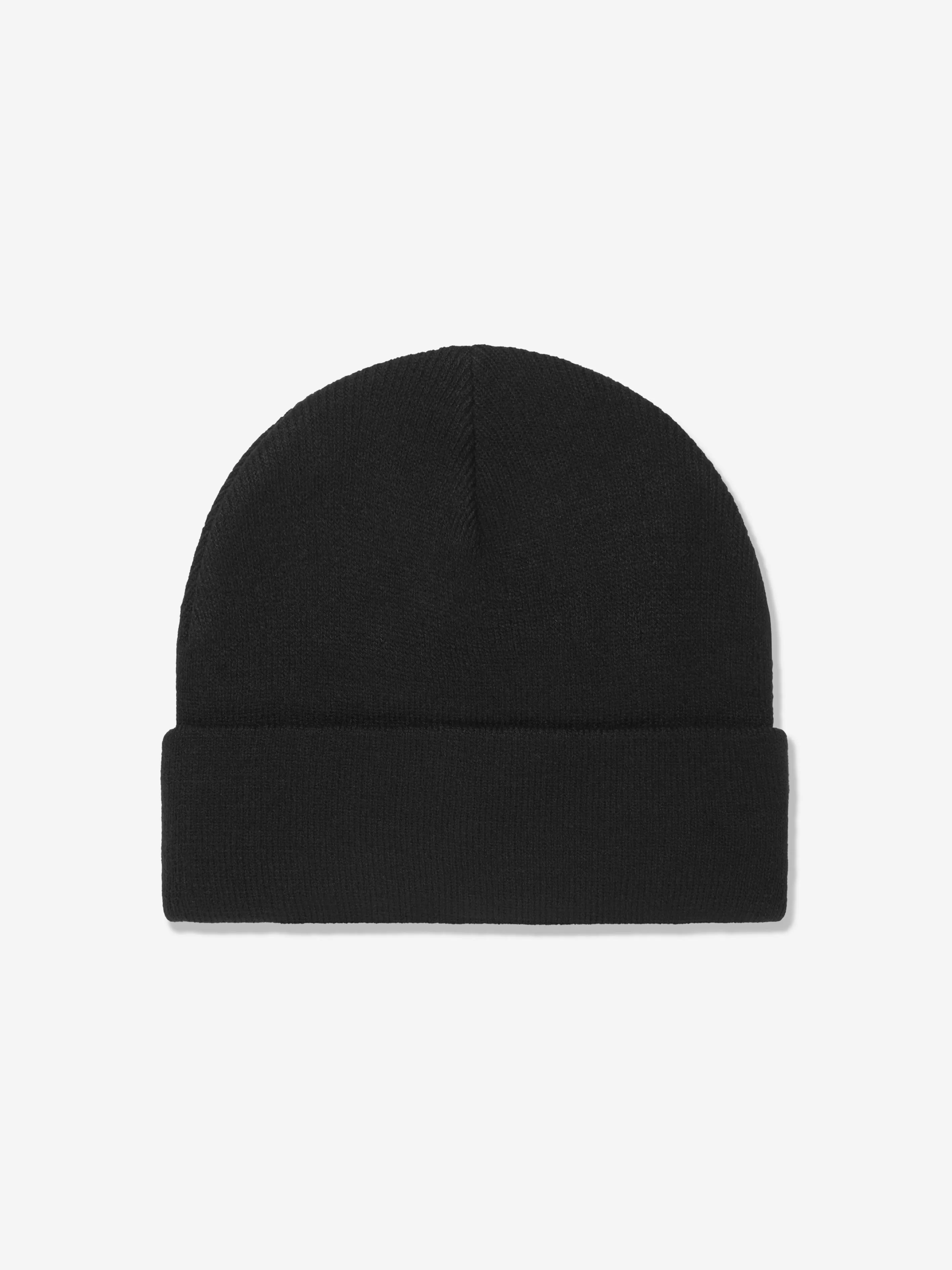 EA7 Emporio Armani Kids Logo Beanie Hat in Black