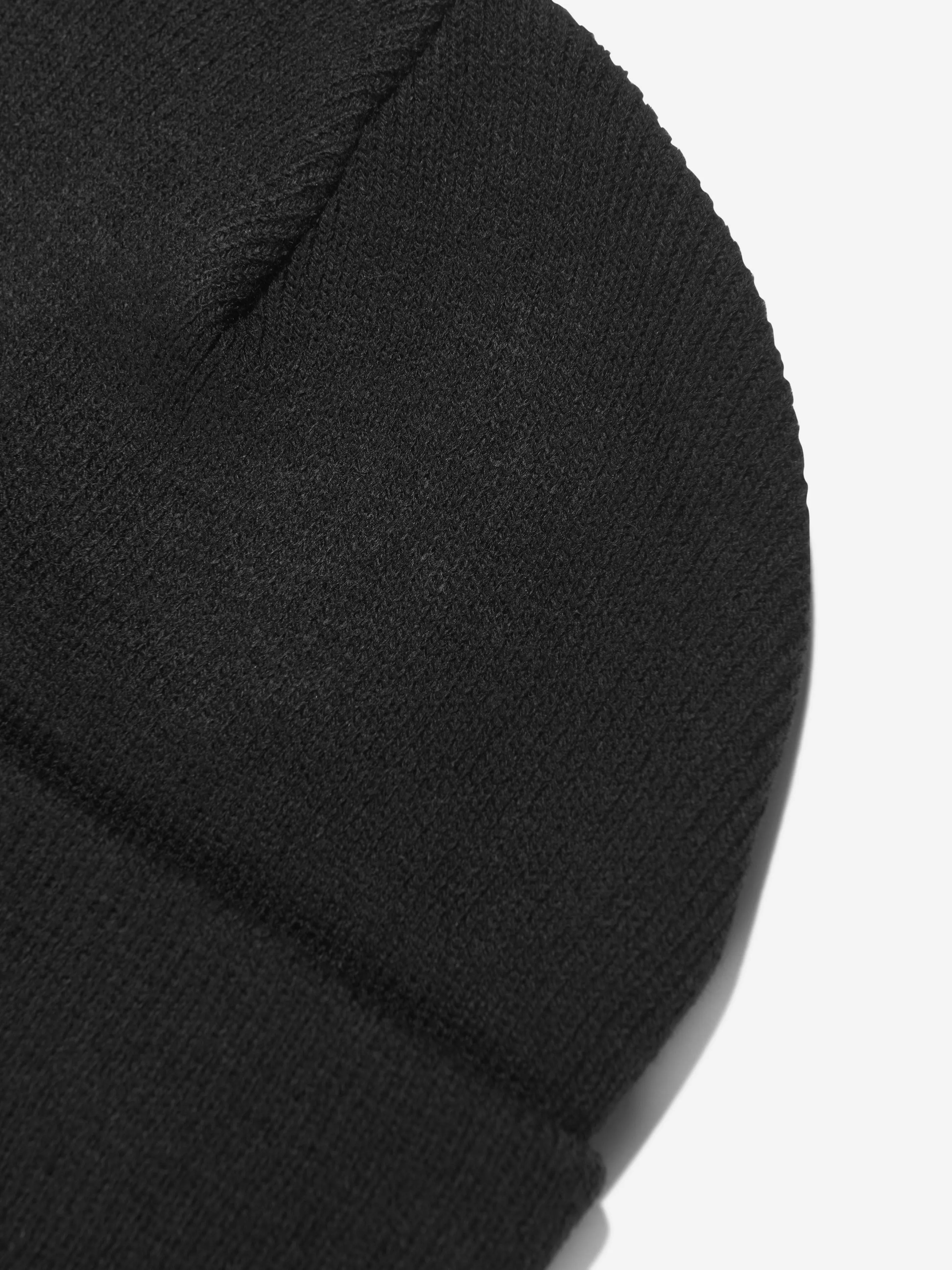 EA7 Emporio Armani Kids Logo Beanie Hat in Black