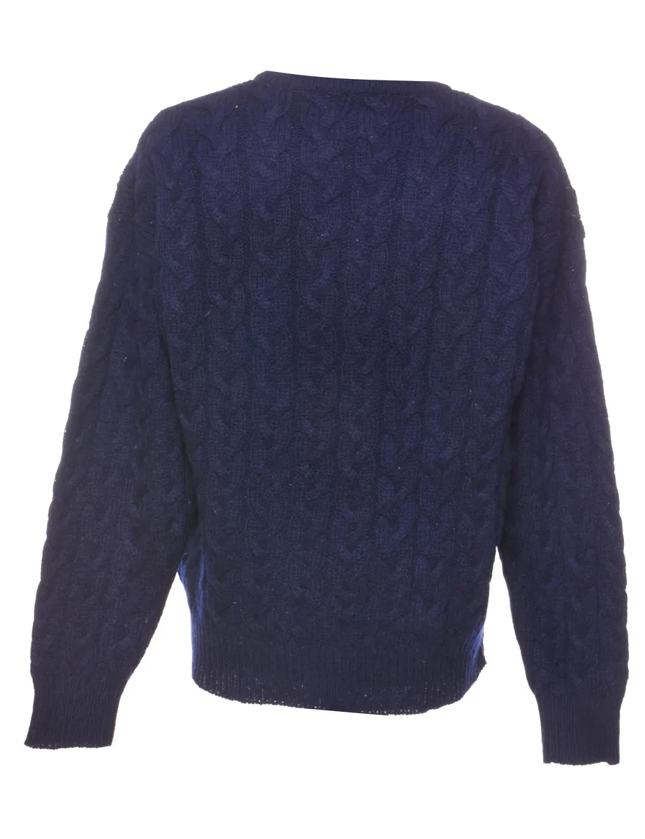 Eddie Bauer Cable Knit Jumper - XL