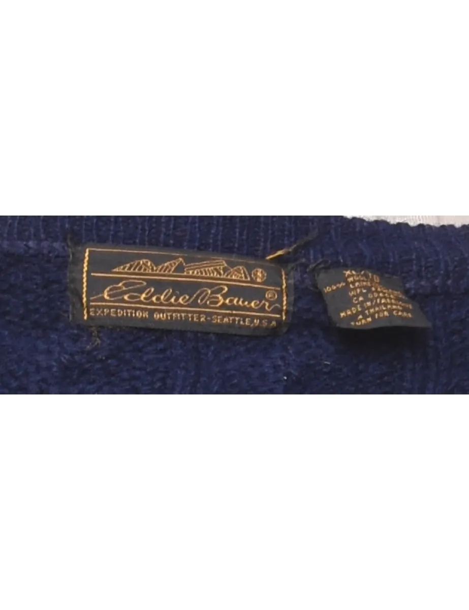 Eddie Bauer Cable Knit Jumper - XL