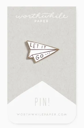 Enamel Pin | Worthwhile Paper | Paper Plane | pre order