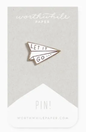 Enamel Pin | Worthwhile Paper | Paper Plane | pre order