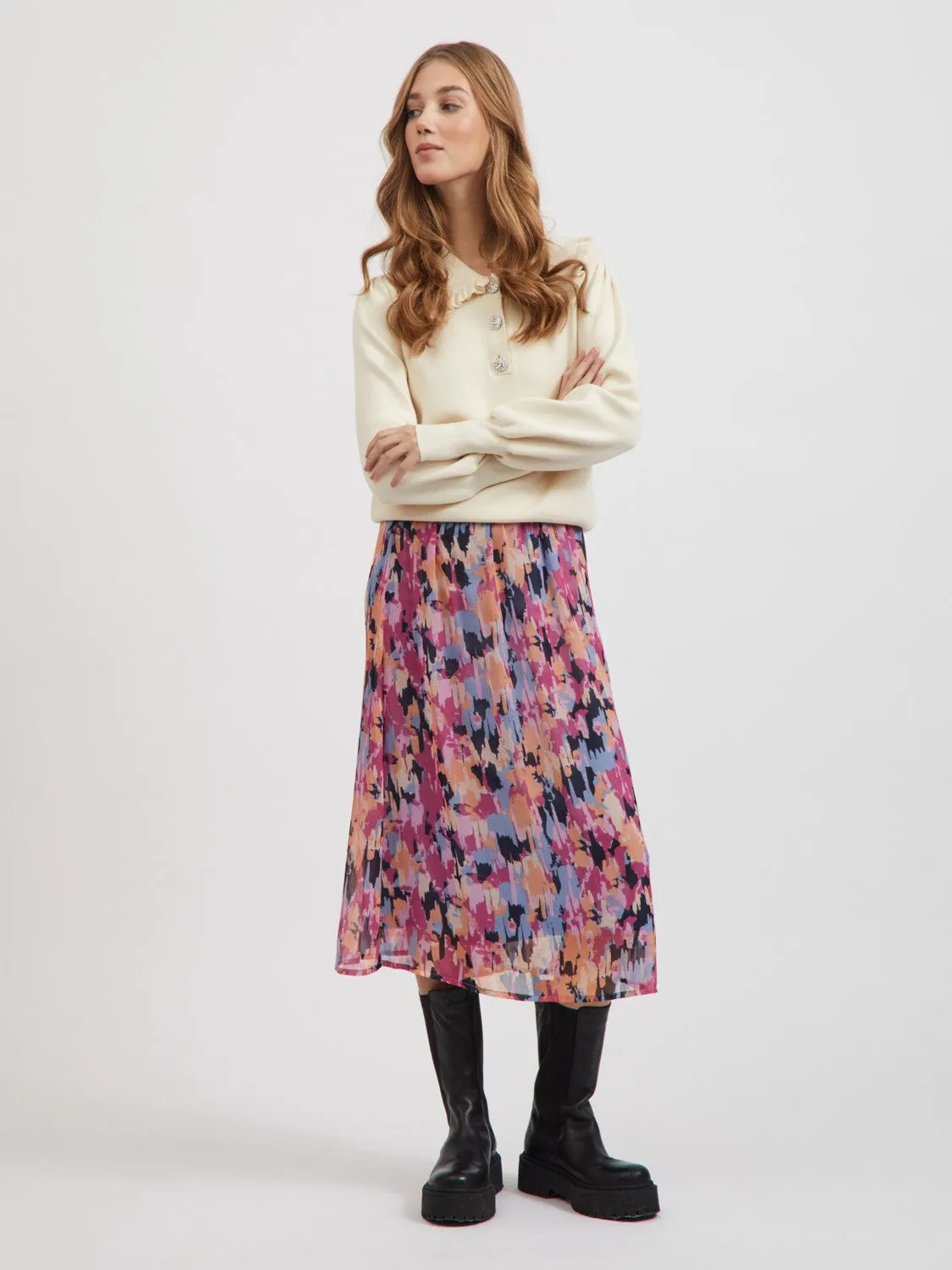 Falia Midi Skirt (Multi)