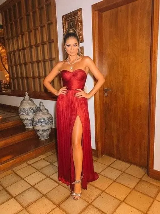 Fashion Red Prom Dresses Long Sexy Prom Dress   fg2831