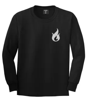 Fire Chest Mens Long Sleeve T-Shirt