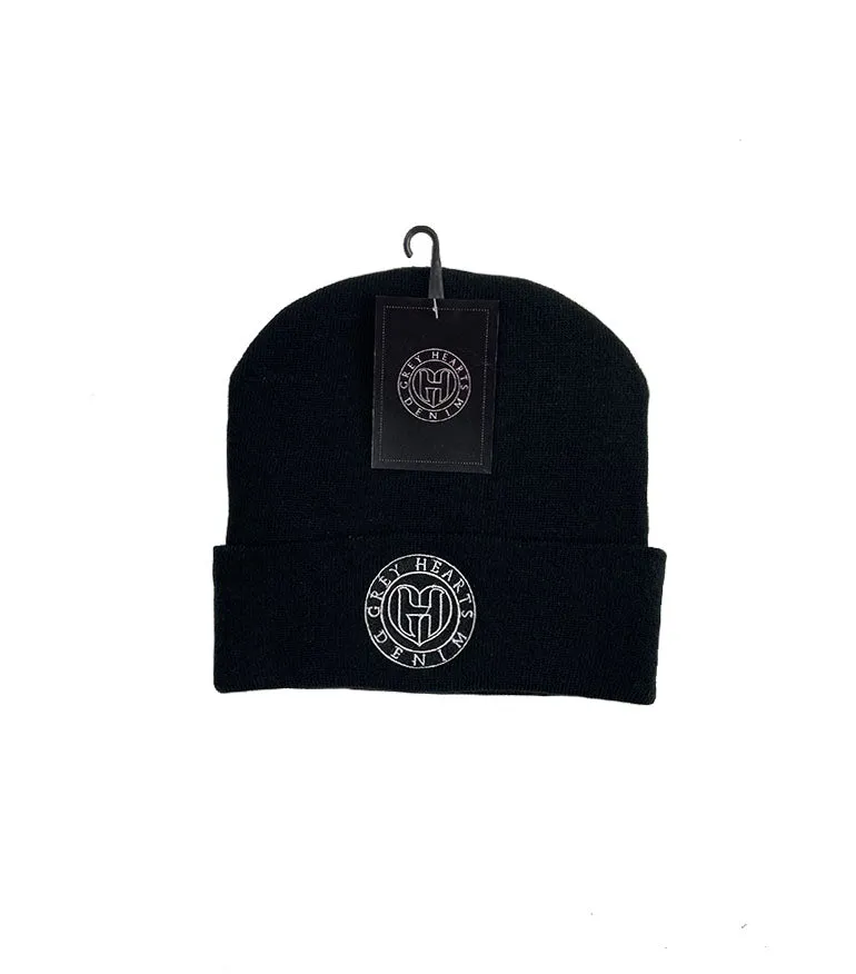 GHD Black Logo Beanie