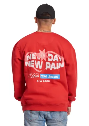 Halo Effect 'New Day New Pain' Red Sweatshirt