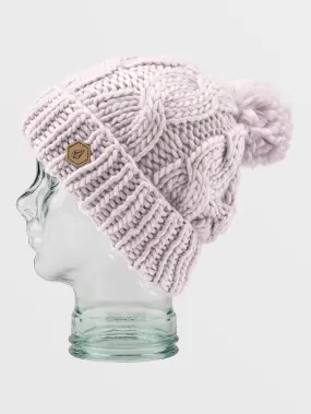 Hand Knit Bobble Beanie - CALCITE