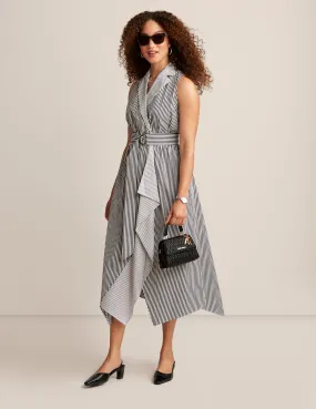 Handkerchief Hem Wrap Dress