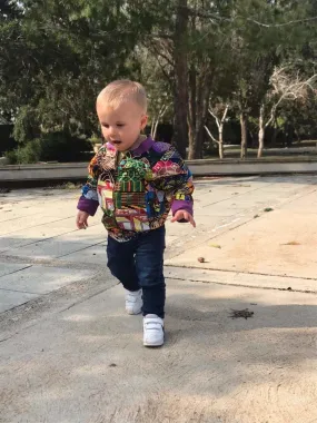 Handmade Childrens Patchwork Bomber Jacket