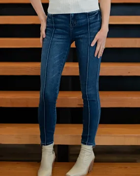 High Rise Front Seam Skinny Jean