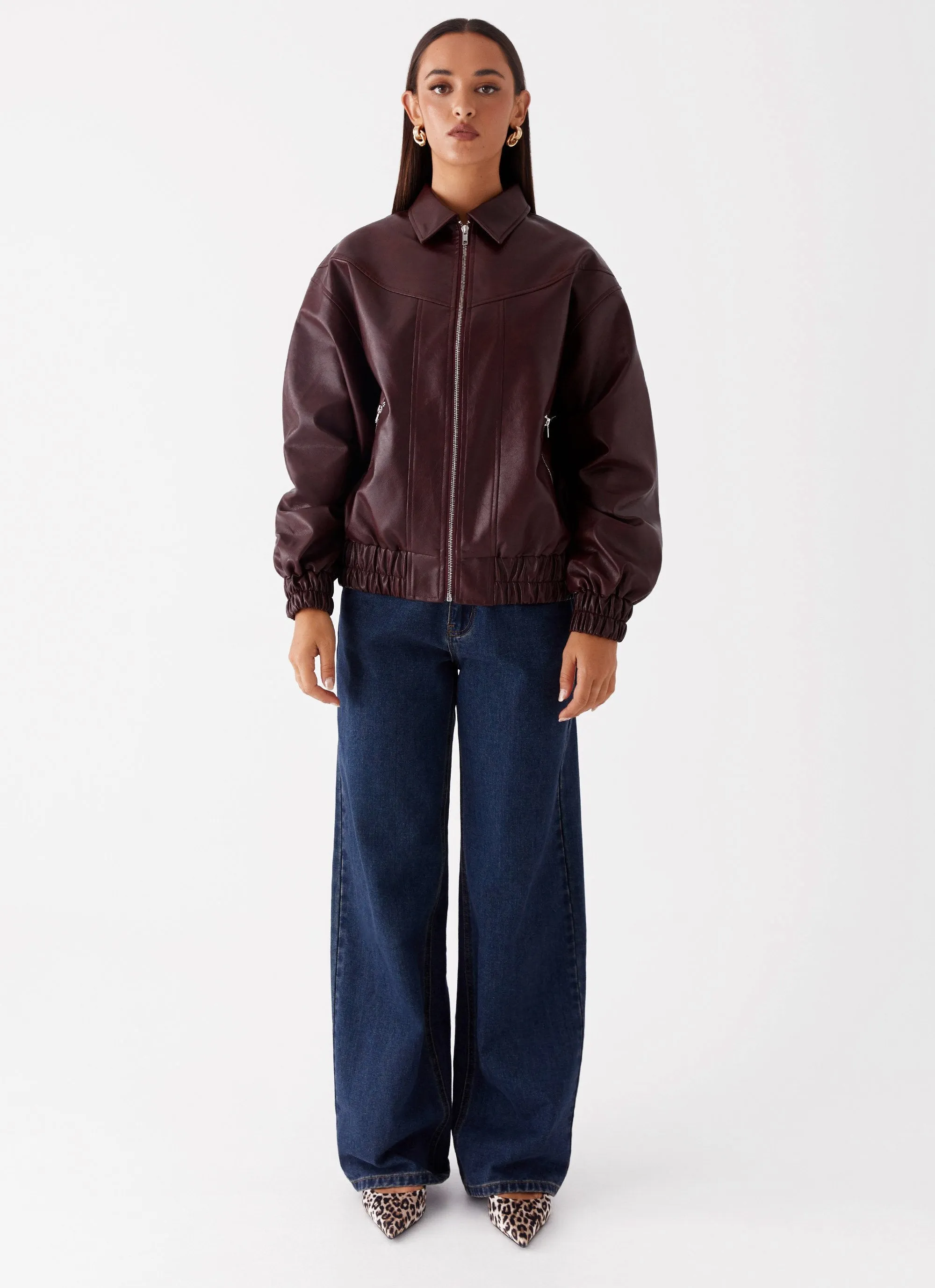 Holland Bomber Jacket - Wine