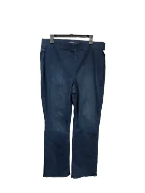 Jeans Straight By Not Your Daughters Jeans In Blue Denim, Size: 14